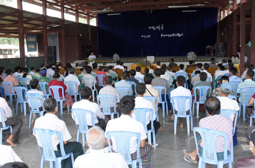  ကချင်ပြည်နယ်စီမံအုပ်ချုပ်ရေးကောင်စီဥက္ကဋ္ဌက ဝိုင်းမော်မြို့နယ်အတွင်းရှိ မိုင်းနား၊ မဒိန်၊ နောင်တာလောကျေးရွာအုပ်စုများမှ ပြည်သူများနှင့်တွေ့ဆုံ