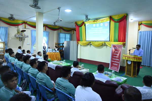 ကချင်ပြည်နယ်ဝန်ကြီးချုပ် AFC Futsal Level-1 Coaching Certificate Course 2025 သင်တန်းဖွင့်ပွဲသို့ တက်ရောက်၊ မော်ဖောင်းကျေးရွာအုပ်စုအတွင်း အား/ကာသိပ္ပံမြေနေရာနှင့် ဌာနဆိုင်ရာမြေနေရာများဖော်ထုတ်နေမှုကို ကွင်းဆင်းကြည့်ရှုစစ်ဆေး